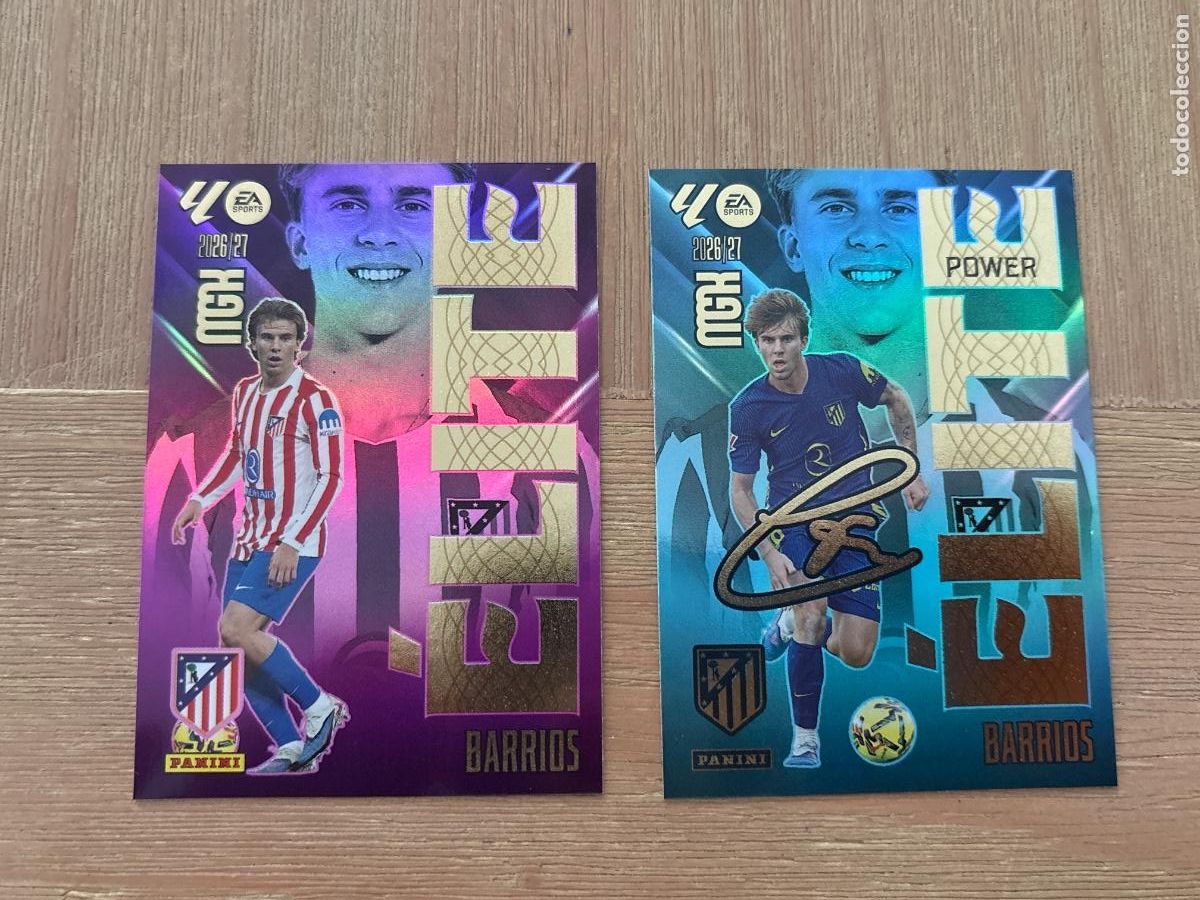 Figurine di Calcio: 22. CROMO MEGACRACKS 2026-27 26-27 ELITE + &Eacute;LITE POWER BARRIOS N 1 MGK