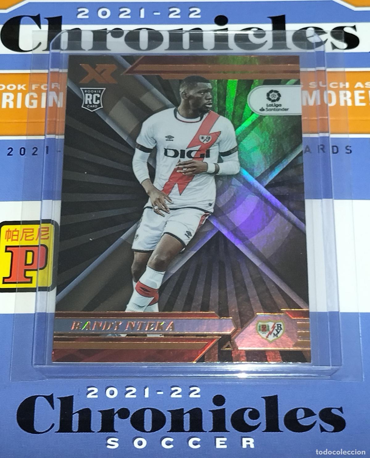 Cromos de Futebol: N&ordm; 120 RANDY NTEKA RC ROOKIE RAYO VALLECANO CARD CHRONICLES XR LA LIGA SOCCER 2021 2022 21 22 PANINI