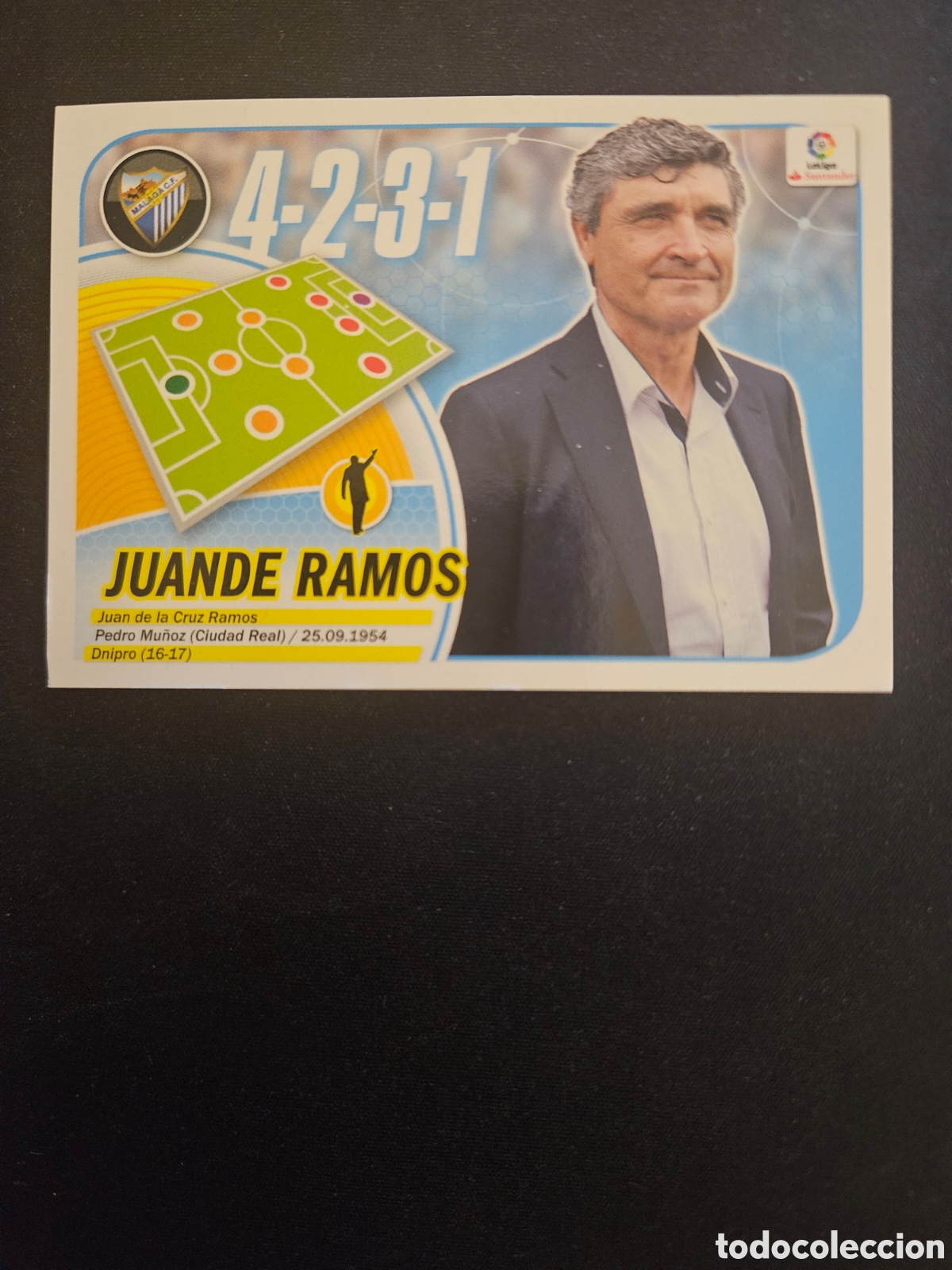 Cromos de Futebol: JUANDE RAMOS N&ordm; 28 M&Aacute;LAGA CF &ndash; LIGA ESTE 2016-17 PANINI 1/2