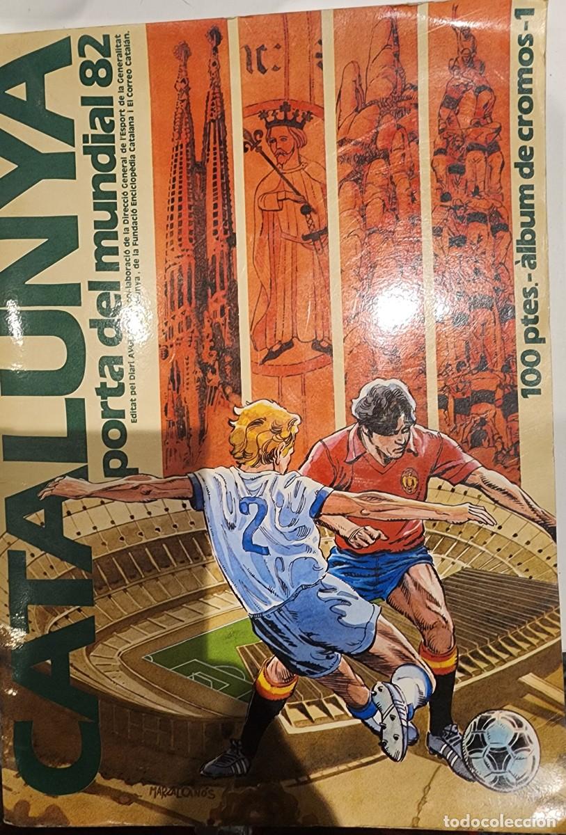 Cromos de f&uacute;tbol: 2 Albums cromos Catalunya Porta al Mundial 82