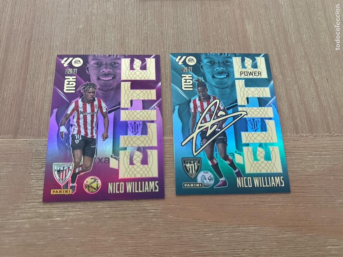 Cromos de f&uacute;tbol: 22. CROMO MEGACRACKS 2026-27 26-27 ELITE + &Eacute;LITE POWER NICO WILLIAMS N 12 MGK