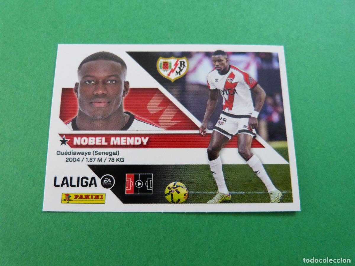 Cromos de f&uacute;tbol: CROMO FUTBOL NOBEL MENDY RAYO VALLECANO SIN PEGAR N&ordm; 7 LIGA ESTE 2026-2027/26-27 PANINI