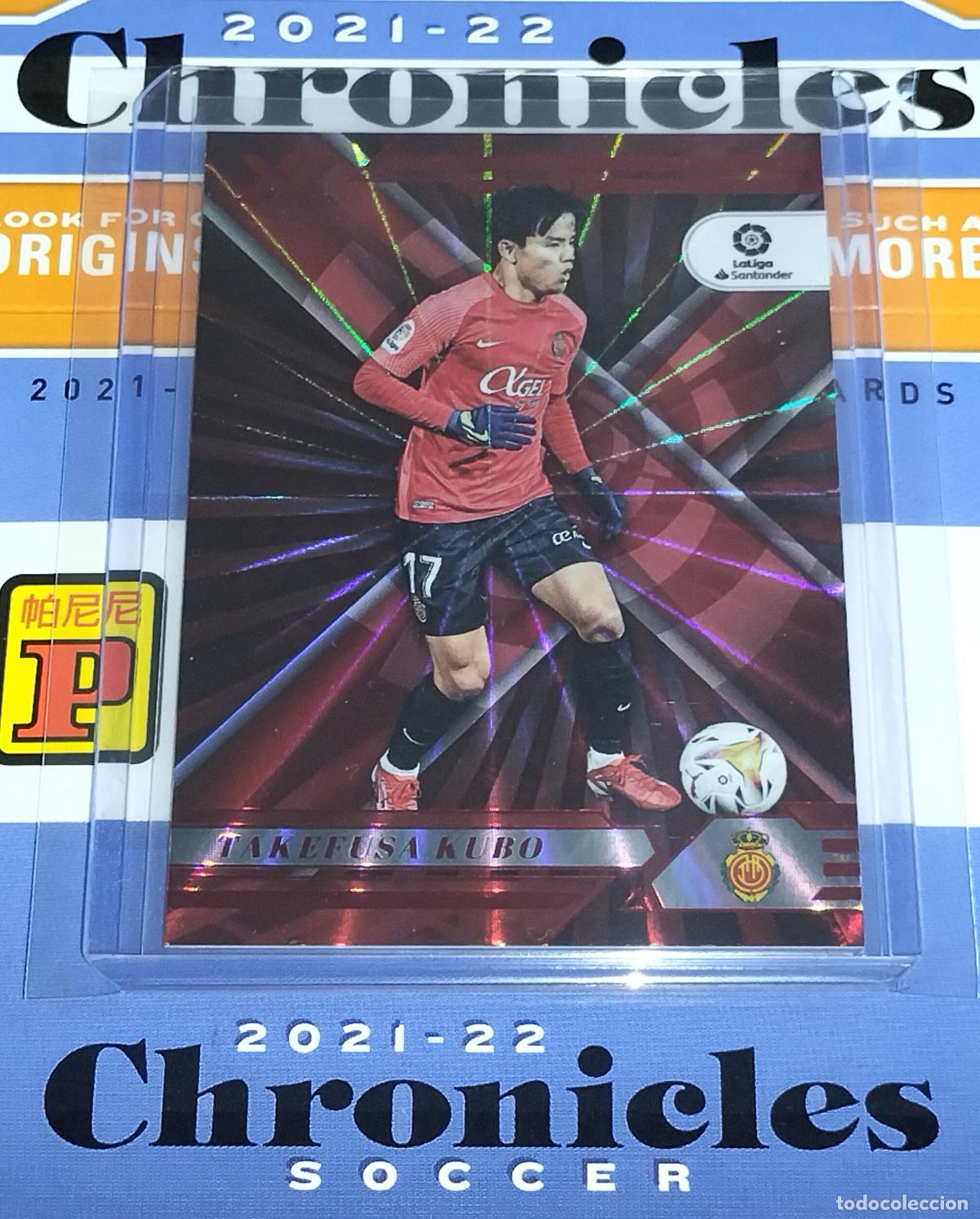 Cromos de f&uacute;tbol: N&ordm; 127 TAKEFUSA KUBO RED LASER MALLORCA CARD CHRONICLES XR LA LIGA SOCCER 2021 2022 21 22 PANINI
