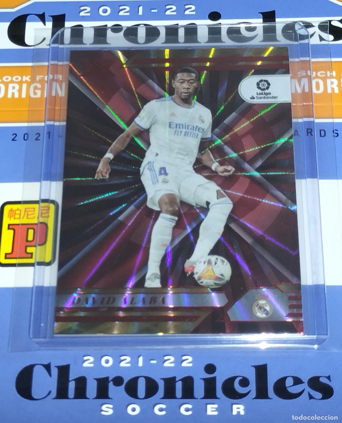 Cromos de f&uacute;tbol: N&ordm; 128 DAVID ALABA RED LASER MADRID CARD CHRONICLES XR LA LIGA SOCCER 2021 2022 21 22 PANINI