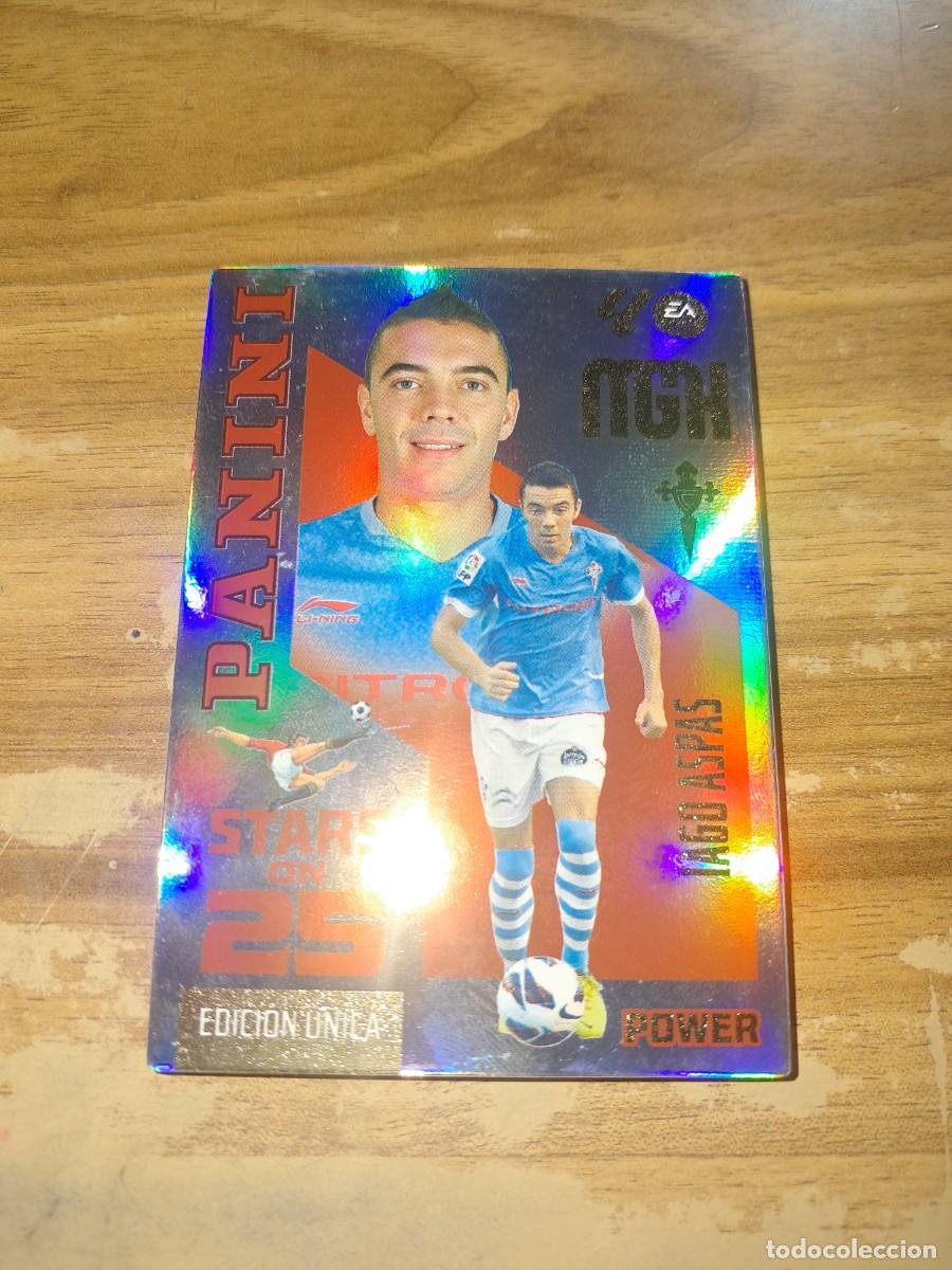 Cromos de f&uacute;tbol: CARD MEGACRACKS TEMPORADA 26/27: PANINI STARS ON 25 EDICI&Oacute;N &Uacute;NICA POWER IAGO ASPAS, N&Uacute;MERO 444P