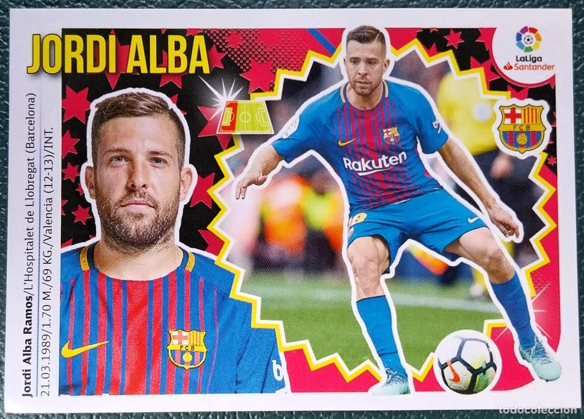 Cartes &agrave; collectionner de Football: 7A / 7 A JORDI ALBA FC BARCELONA CROMOS ALBUM EDICIONES ESTE 2018 2019 18 19