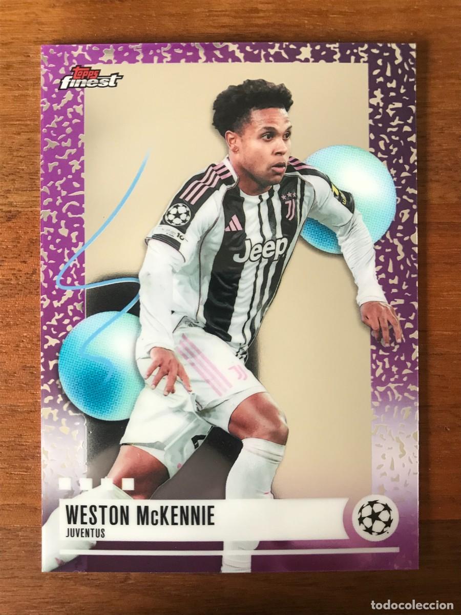 Cromos de Futebol: WESTON MCKENNIE - JUVENTUS - UNCOMMON - TOPPS FINEST UEFA CLUB COMPETITIONS 2025 2026