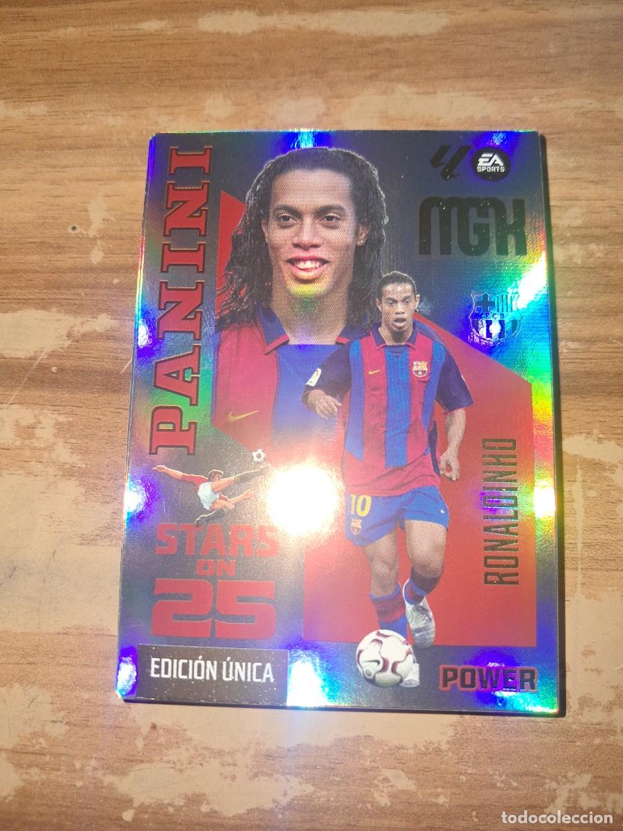 Cromos de Futebol: CARD MEGACRACKS TEMPORADA 26/27: PANINI STARS ON 25 EDICI&Oacute;N &Uacute;NICA POWER RONALDINHO, N&Uacute;MERO 436P