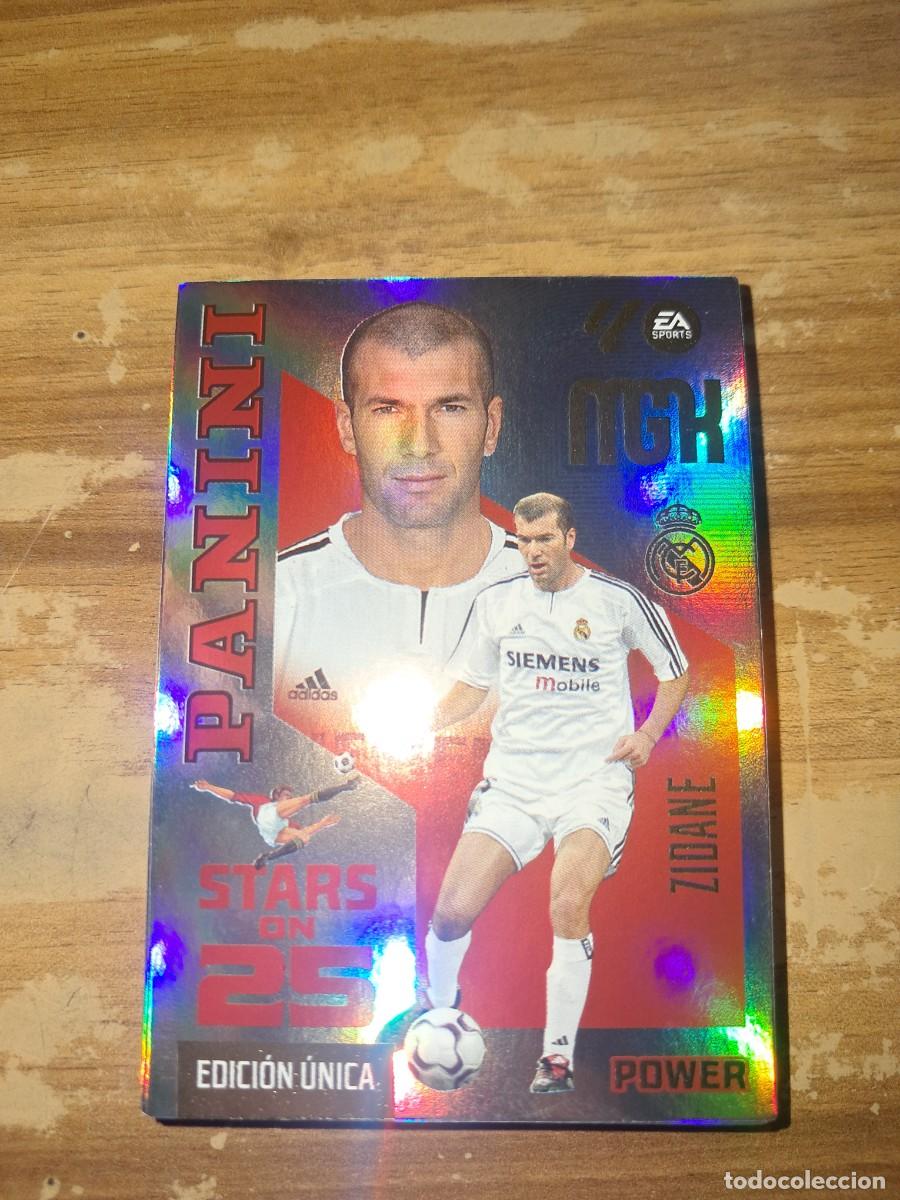 Cromos de f&uacute;tbol: CARD MEGACRACKS TEMPORADA 26/27: PANINI STARS ON 25 EDICI&Oacute;N &Uacute;NICA POWER ZIDANE, N&Uacute;MERO 430P