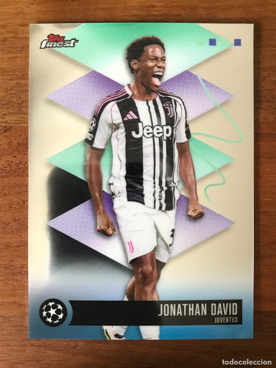 Cromos de f&uacute;tbol: JONATHAN DAVID - JUVENTUS - RARE - TOPPS FINEST UEFA CLUB COMPETITIONS 2025 2026