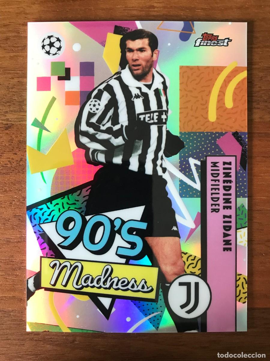 Cromos de f&uacute;tbol: ZINEDINE ZIDANE - JUVENTUS - 90S 90 S MADNESS - TOPPS FINEST UEFA CLUB COMPETITIONS 2025 2026