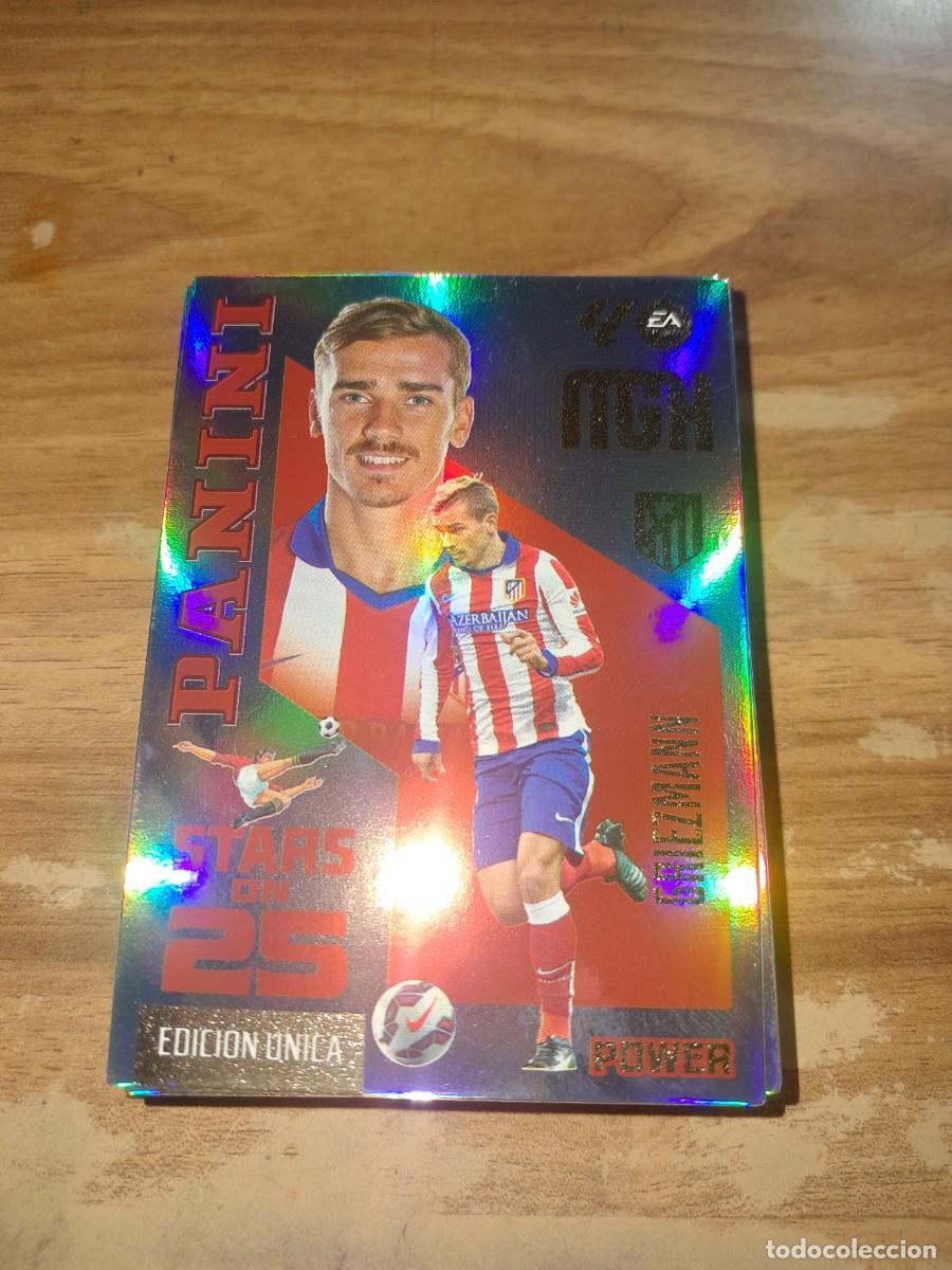 Cromos de f&uacute;tbol: CARD MEGACRACKS TEMPORADA 26/27: PANINI STARS ON 25 EDICI&Oacute;N &Uacute;NICA POWER GRIEZMANN, N&Uacute;MERO 443P