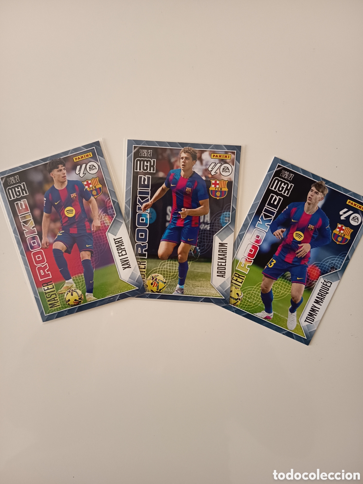 Cromos de f&uacute;tbol: Lote de M&aacute;ster Rookie Barcelona megacracks 2026-2027