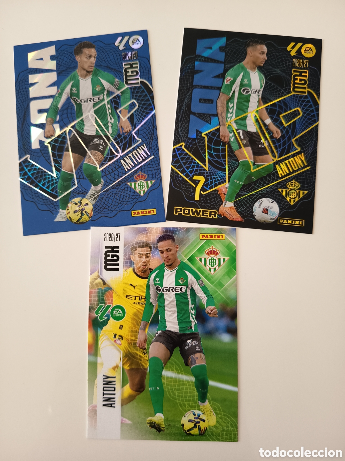 Cromos de f&uacute;tbol: Lote Antony zona VIP megacracks 2026-2027