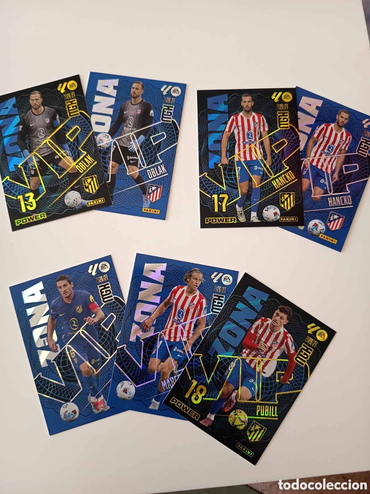 Cromos de f&uacute;tbol: Lote Zona VIP Atl&eacute;tico de Madrid megacracks 2026-2027
