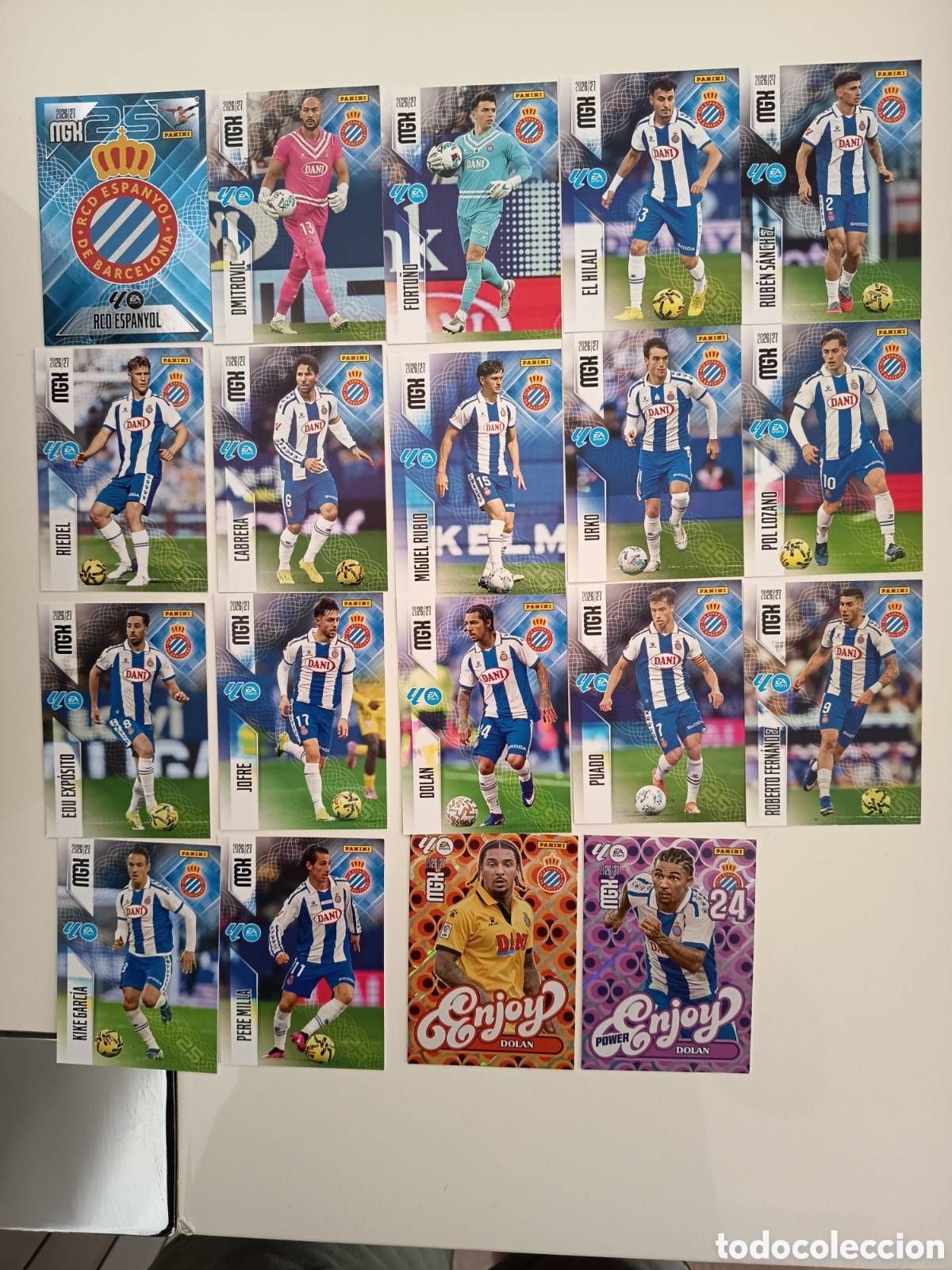 Cromos de f&uacute;tbol: Lote RCD Espa&ntilde;ol megacracks 2026-2027