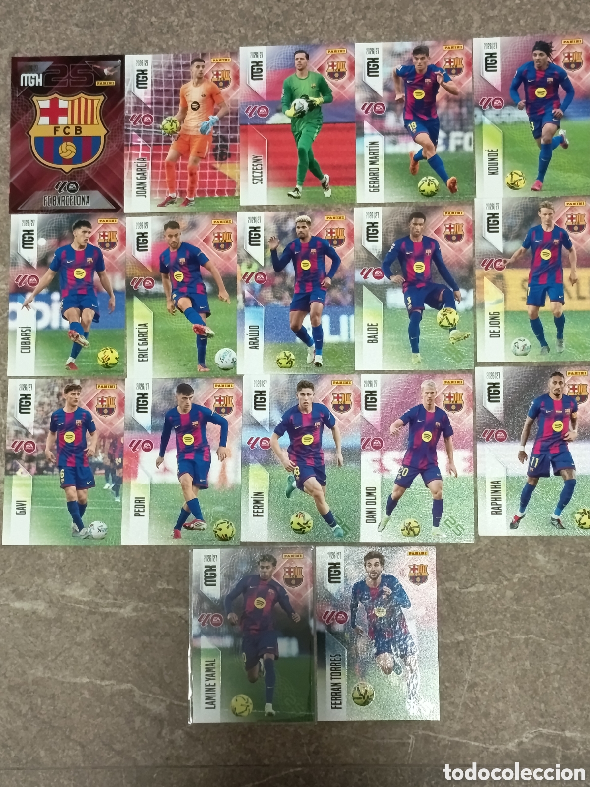 Cromos de f&uacute;tbol: Lote FC Barcelona megacracks 2026-2027