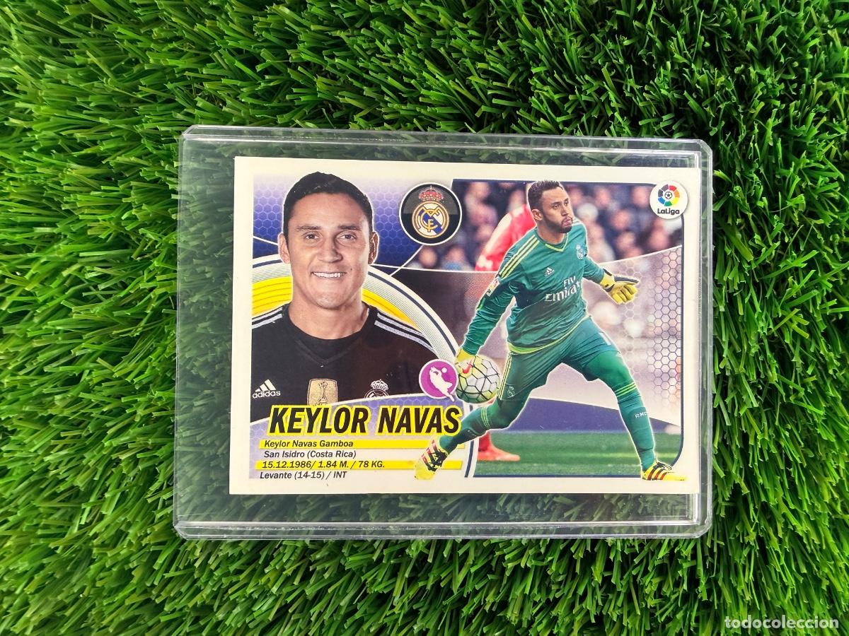 Cromos de f&uacute;tbol: N&ordm; 1 Keylor Navas Real Madrid CF Liga Este 16 17