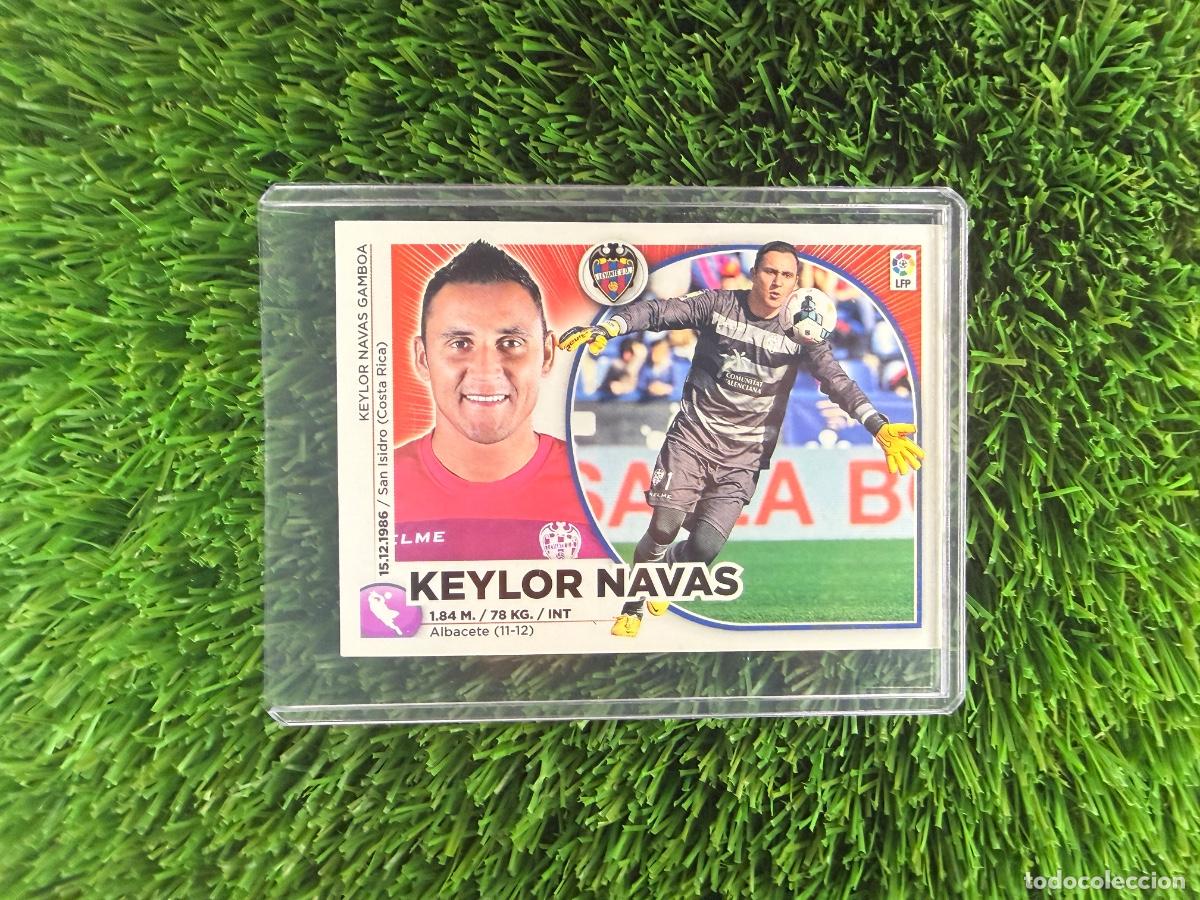 Cromos de f&uacute;tbol: N&ordm; 1 Keylor Navas Levante UD Liga Este 14 15
