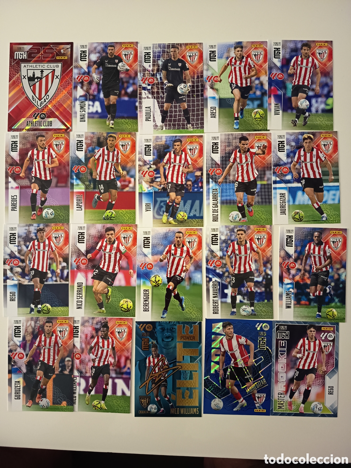 Cromos de f&uacute;tbol: Lote Athletic de Bilbao megacracks 2026-2027