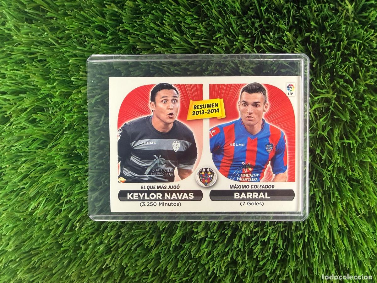 Cromos de f&uacute;tbol: N&ordm; 24 Resumen Keylor Navas - Barral Levante UD Liga Este 14 15