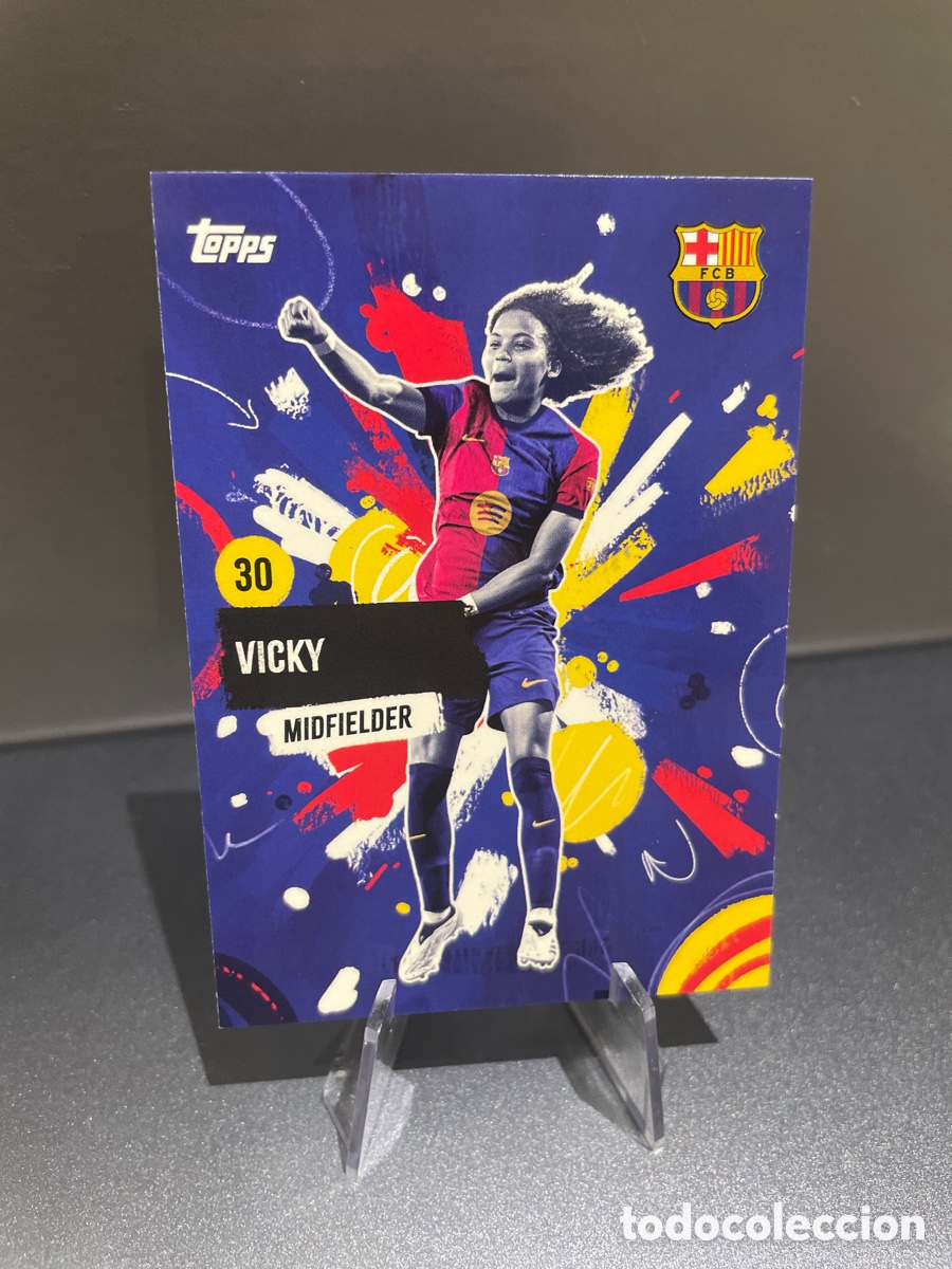 Cromos de f&uacute;tbol: Vicky Lopez 27 Rumba FC Barcelona Team Set Topps 2024-25