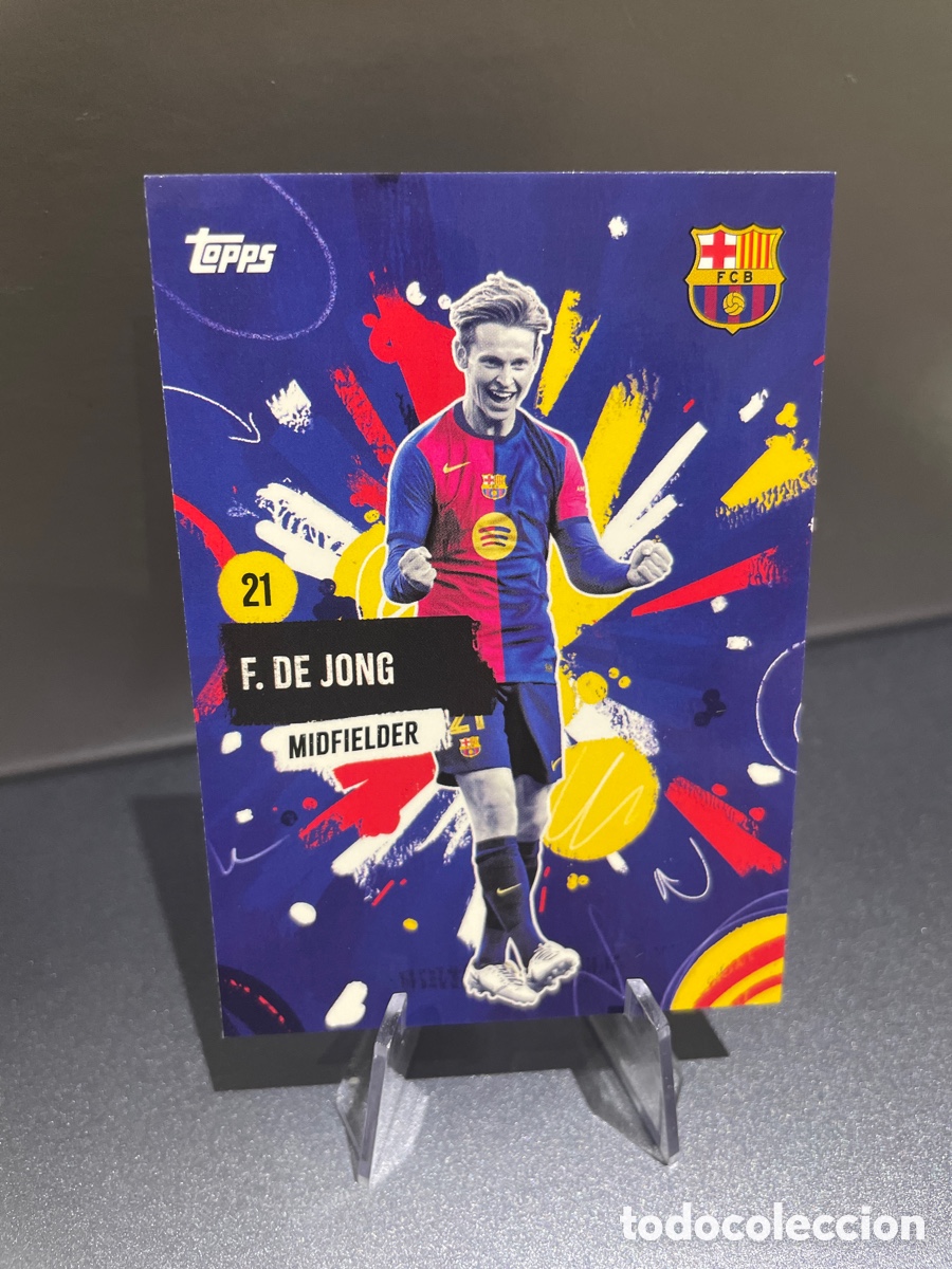Cromos de f&uacute;tbol: De Jong 26 Rumba FC Barcelona Team Set Topps 2024-25