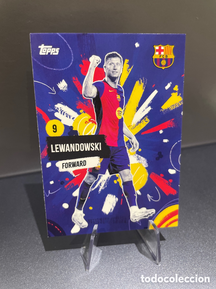 Cromos de f&uacute;tbol: Lewandowski 35 Rumba FC Barcelona Team Set Topps 2024-25