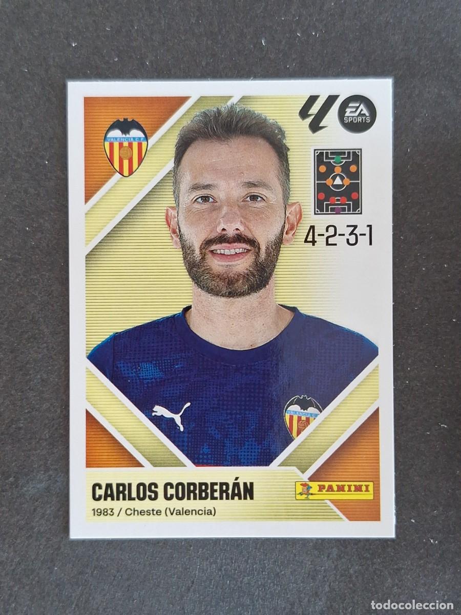 Cromos de f&uacute;tbol: L1 CARLOS CORBERAN ENTRENADOR VALENCIA C. F. LIGA ESTE 2026 2027 26 27 NUNCA PEGADO SIN PEGAR