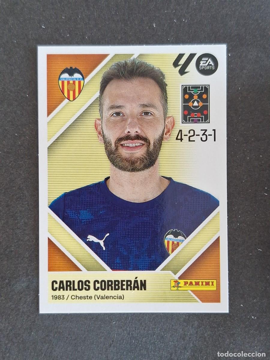 Cromos de f&uacute;tbol: L1 CARLOS CORBERAN ENTRENADOR VALENCIA C. F. LIGA ESTE 2026 2027 26 27 NUNCA PEGADO SIN PEGAR