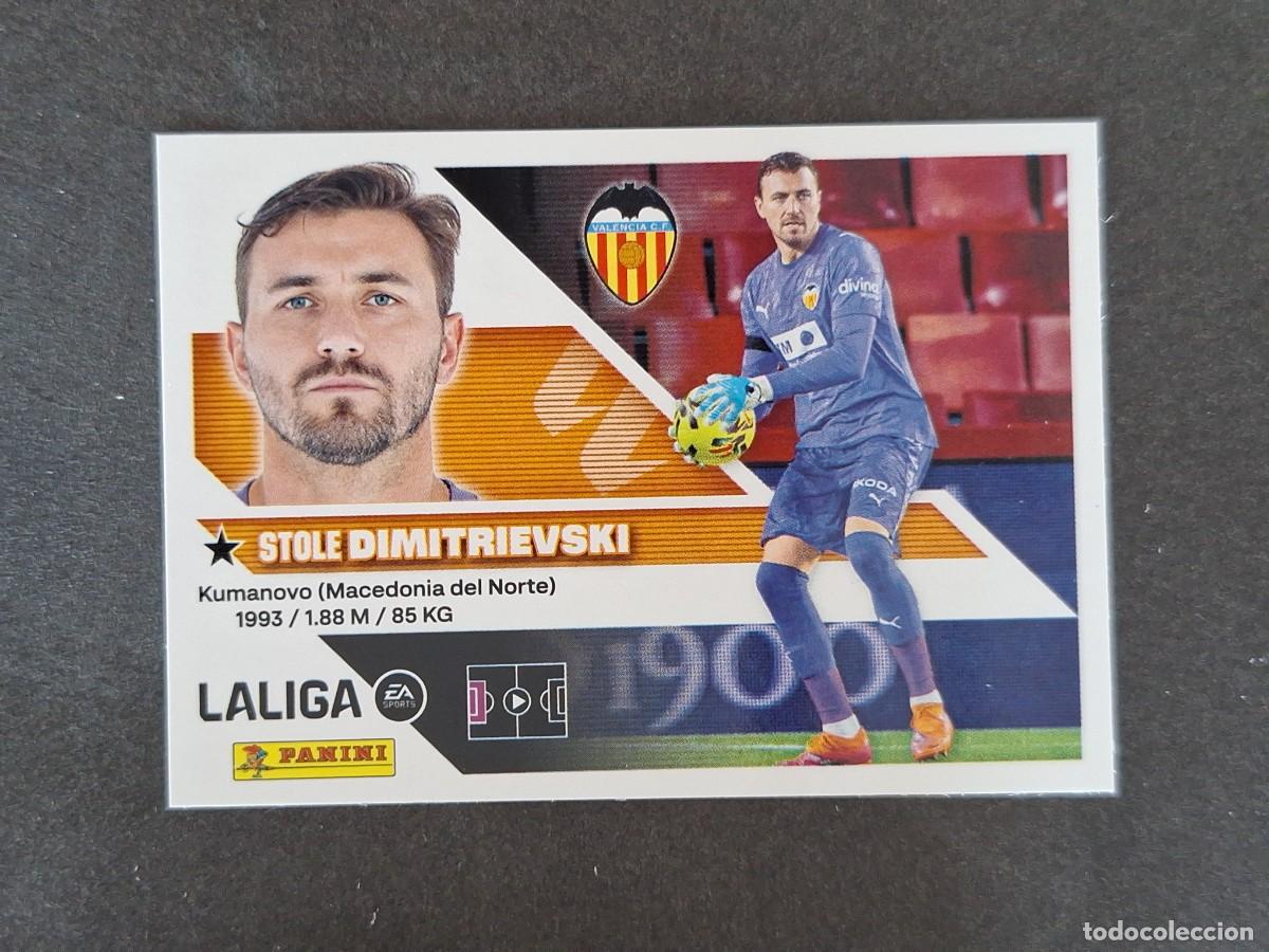 Cromos de f&uacute;tbol: L1 DIMITRIEVSKI VALENCIA C. F. LIGA ESTE 2026 2027 26 27 NUNCA PEGADO SIN PEGAR
