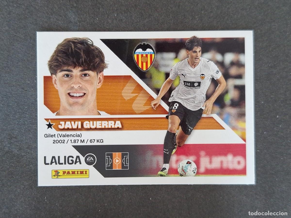 Cromos de f&uacute;tbol: L1 JAVI GUERRA VALENCIA C. F. LIGA ESTE 2026 2027 26 27 NUNCA PEGADO SIN PEGAR