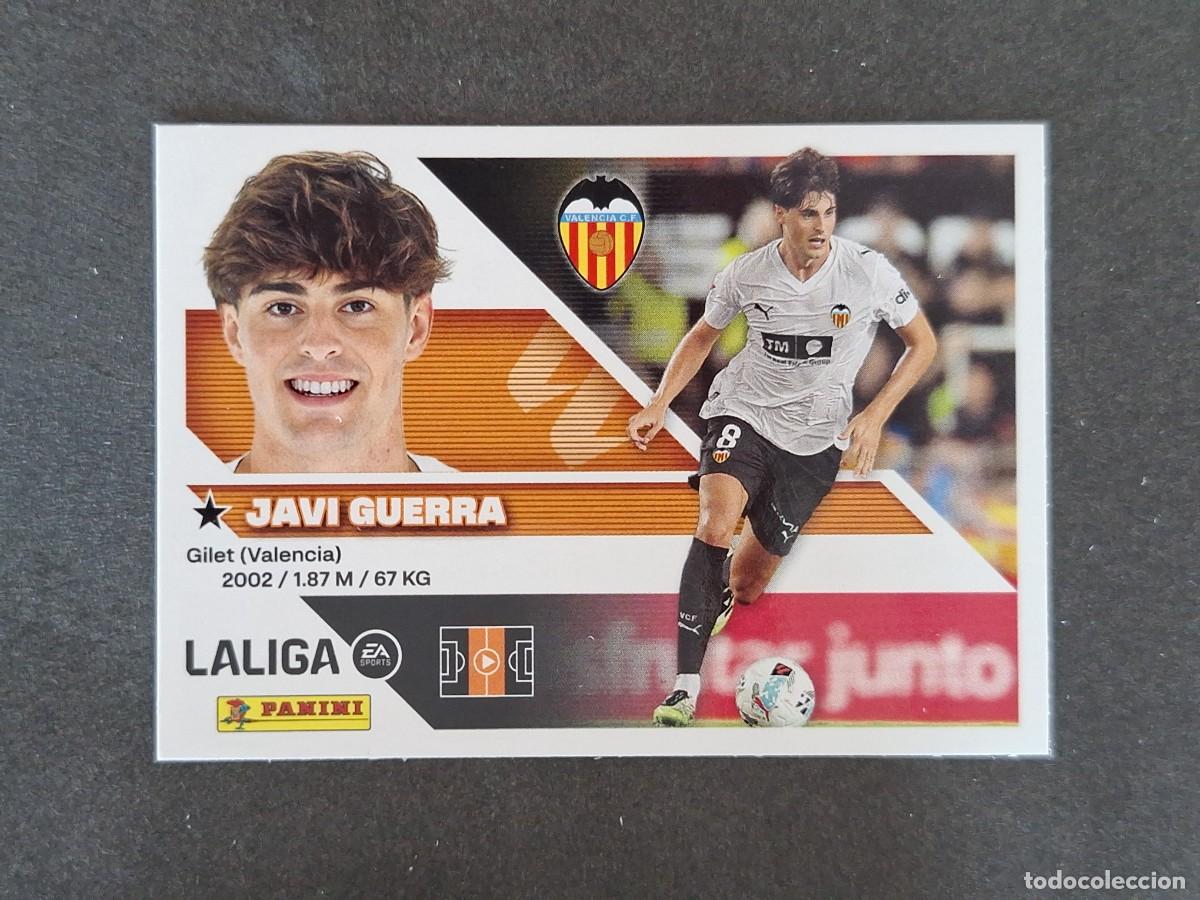 Cromos de f&uacute;tbol: L1 JAVI GUERRA VALENCIA C. F. LIGA ESTE 2026 2027 26 27 NUNCA PEGADO SIN PEGAR