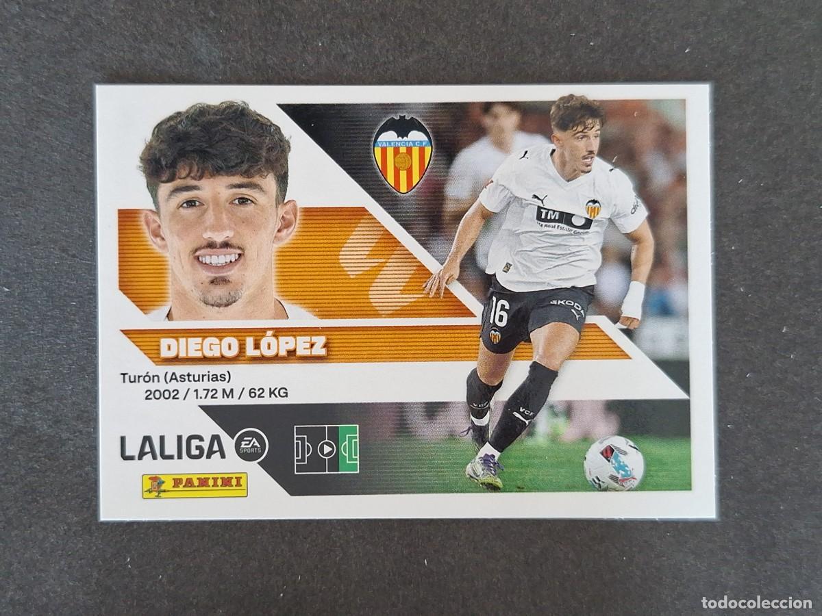Cromos de f&uacute;tbol: L1 DIEGO LOPEZ VALENCIA C. F. LIGA ESTE 2026 2027 26 27 NUNCA PEGADO SIN PEGAR