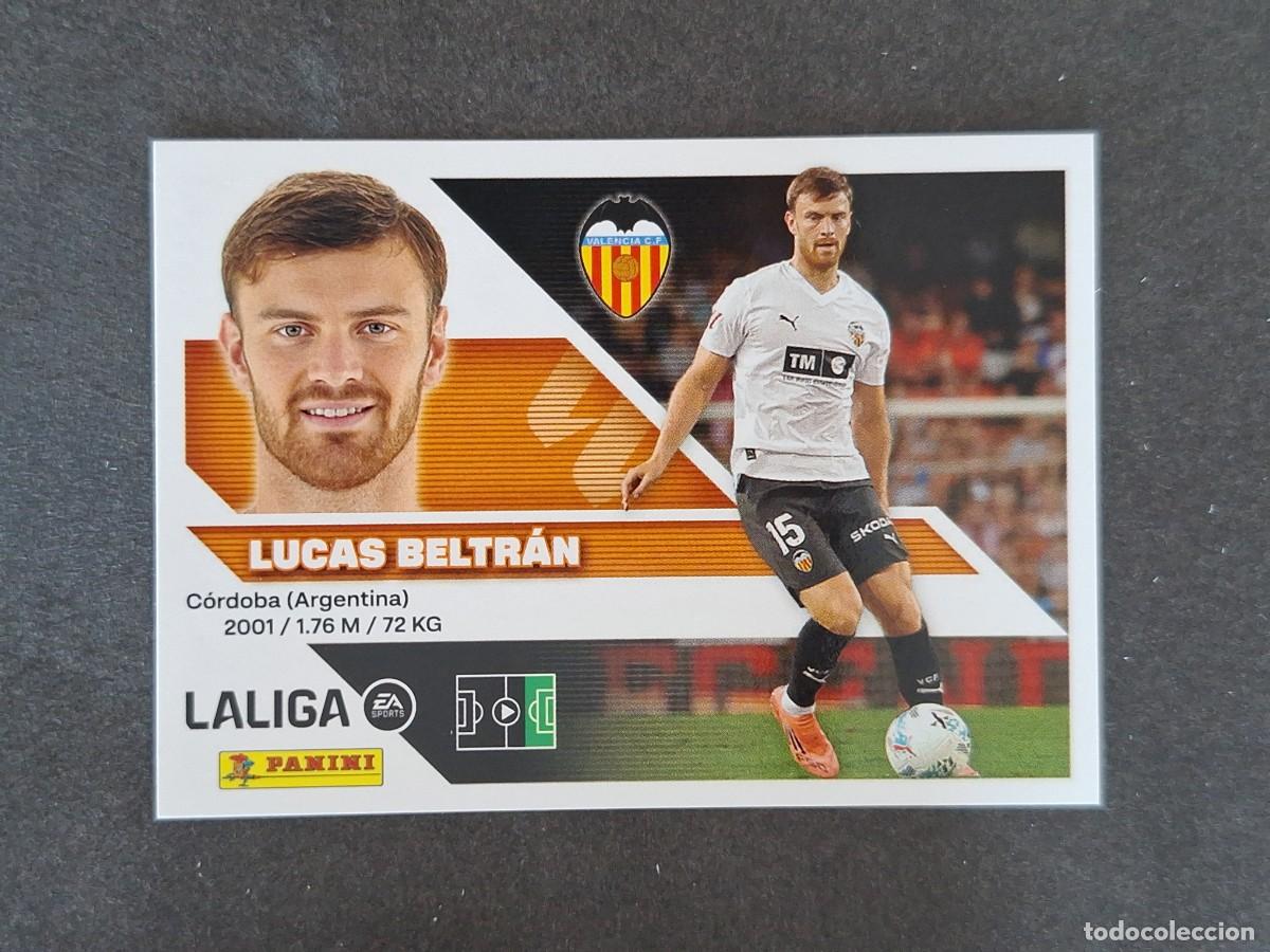 Cromos de f&uacute;tbol: L1 LUCAS BELTRAN VALENCIA C. F. LIGA ESTE 2026 2027 26 27 NUNCA PEGADO SIN PEGAR