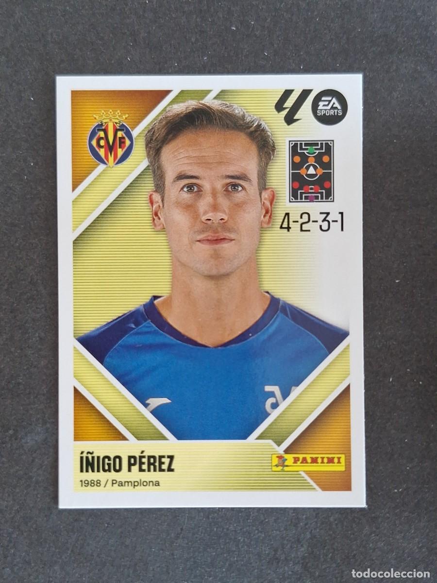 Cromos de f&uacute;tbol: L1 I&Ntilde;IGO PEREZ ENTRENADOR VILLARREAL C. F. LIGA ESTE 2026 2027 26 27 NUNCA PEGADO SIN PEGAR