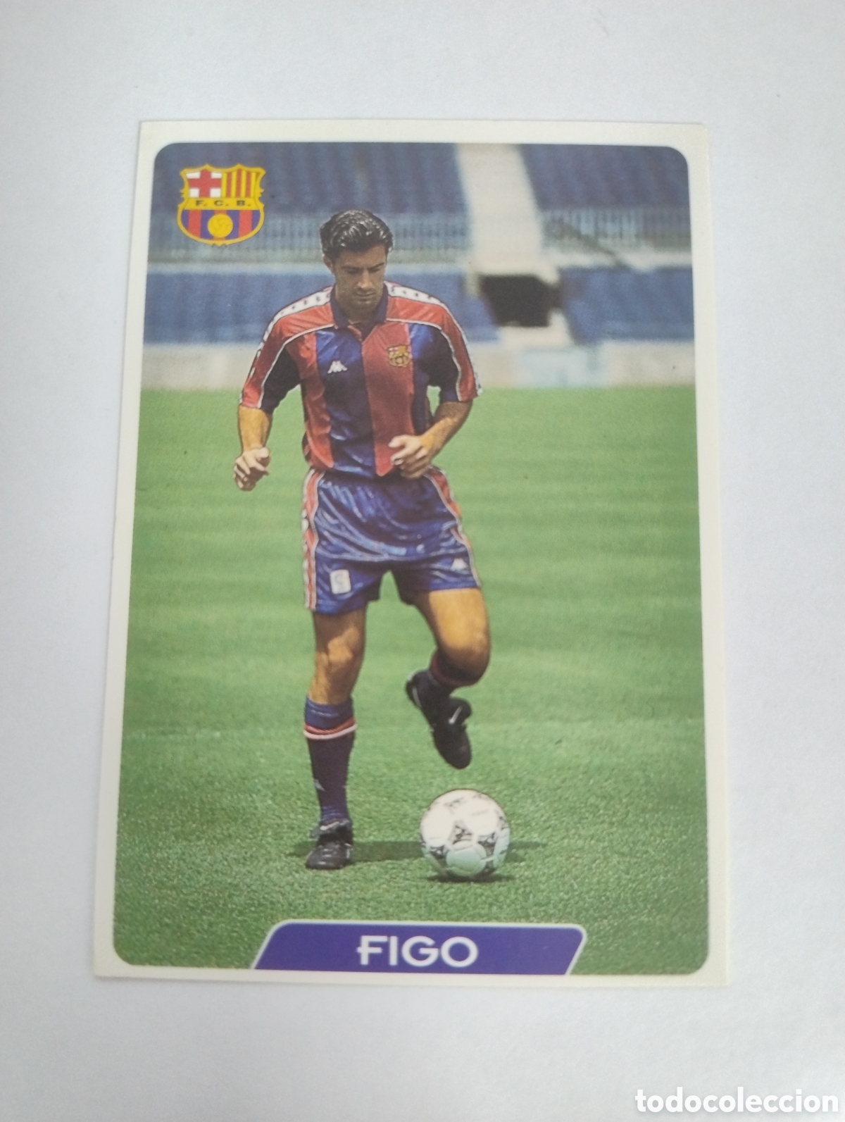 Cromos de f&uacute;tbol: 65 - Figo - Barcelona - Mundicromo Liga 1995 - 1996