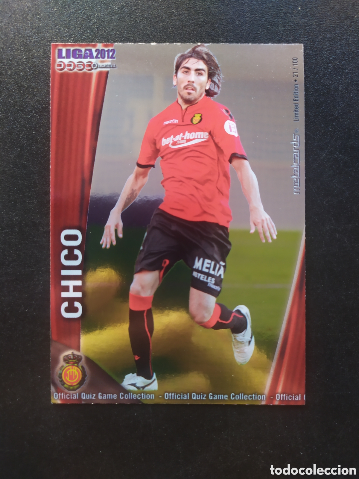 Cromos de f&uacute;tbol: Mundicromo fichas Liga 2011 2012 11 12 Chico metalcards limited edition n&deg; 445 Mallorca