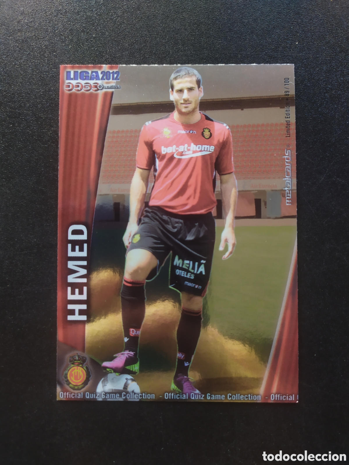 Cromos de f&uacute;tbol: Mundicromo fichas Liga 2011 2012 11 12 Hemed metalcards limited edition n&deg; 452 Mallorca