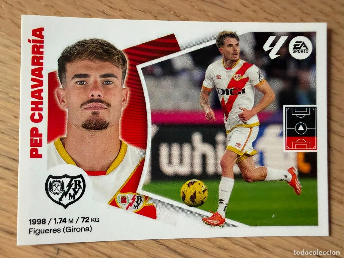 Cromos de f&uacute;tbol: 10 PEP CHEVARRIA RAYO VALLECANO 24 25 2024 2025 LIGA EA SPORTS COLECCIONES ESTE SIN PEGAR STICKER