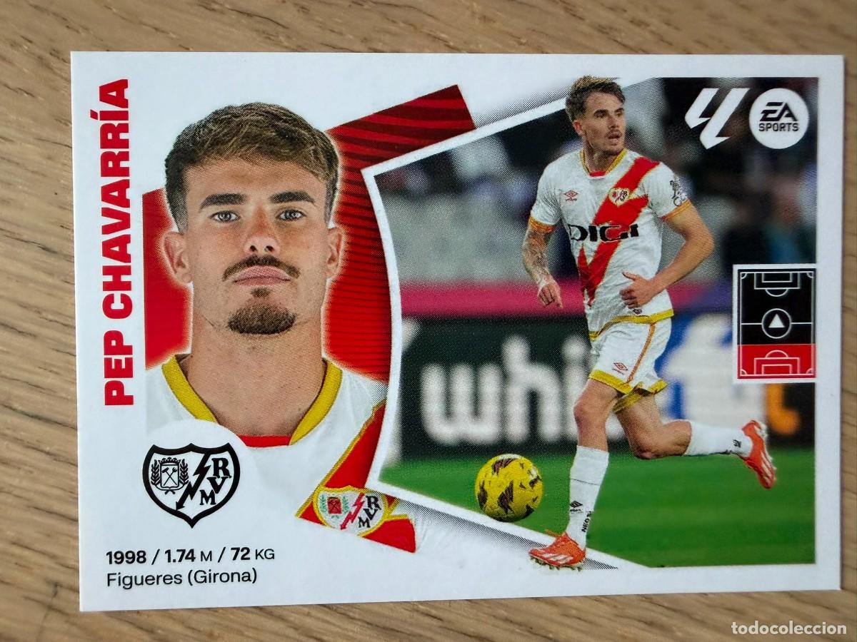 Cromos de f&uacute;tbol: 10 PEP CHEVARRIA RAYO VALLECANO 24 25 2024 2025 LIGA EA SPORTS COLECCIONES ESTE SIN PEGAR STICKER
