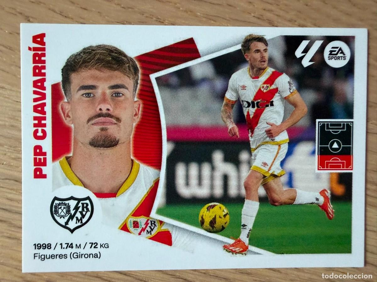 Cromos de f&uacute;tbol: 10 PEP CHEVARRIA RAYO VALLECANO 24 25 2024 2025 LIGA EA SPORTS COLECCIONES ESTE SIN PEGAR STICKER
