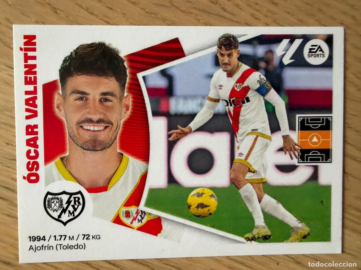 Cromos de f&uacute;tbol: 11 OSCAR VALENTIN RAYO VALLECANO 24 25 2024 2025 LIGA EA SPORTS COLECCIONES ESTE SIN PEGAR STICKER