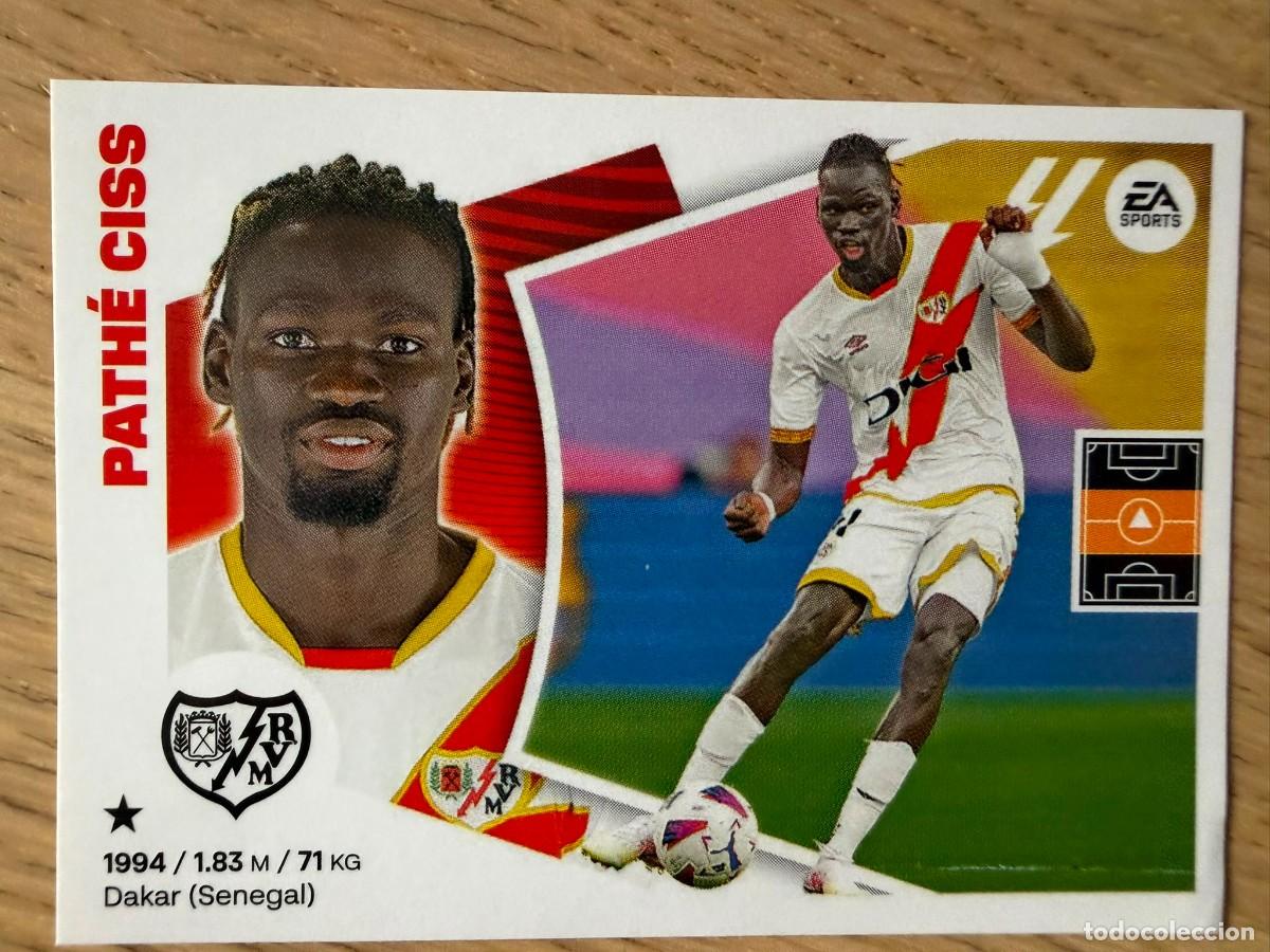 Cromos de f&uacute;tbol: 12 PATHE CISS RAYO VALLECANO 24 25 2024 2025 LIGA EA SPORTS COLECCIONES ESTE SIN PEGAR STICKER