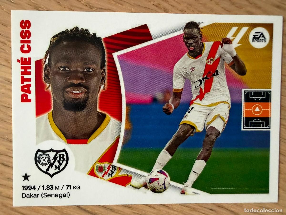 Cromos de f&uacute;tbol: 12 PATHE CISS RAYO VALLECANO 24 25 2024 2025 LIGA EA SPORTS COLECCIONES ESTE SIN PEGAR STICKER