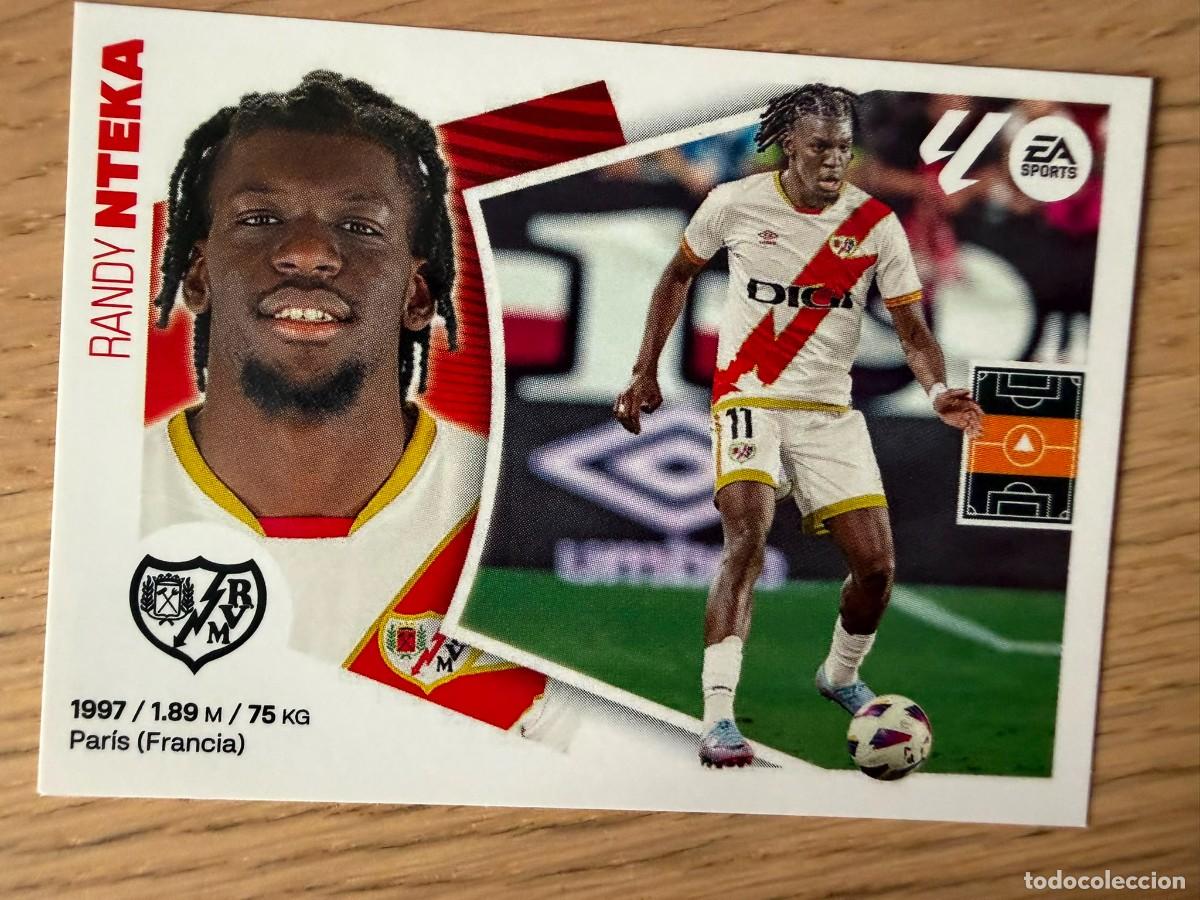 Cromos de f&uacute;tbol: 14 NTEKA RAYO VALLECANO 24 25 2024 2025 LIGA EA SPORTS COLECCIONES ESTE SIN PEGAR STICKER