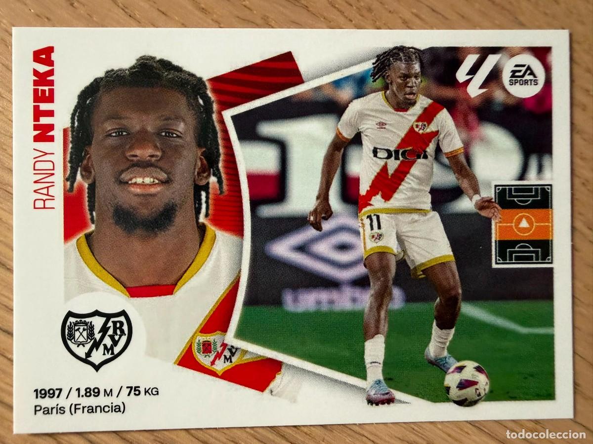 Cromos de f&uacute;tbol: 14 NTEKA RAYO VALLECANO 24 25 2024 2025 LIGA EA SPORTS COLECCIONES ESTE SIN PEGAR STICKER