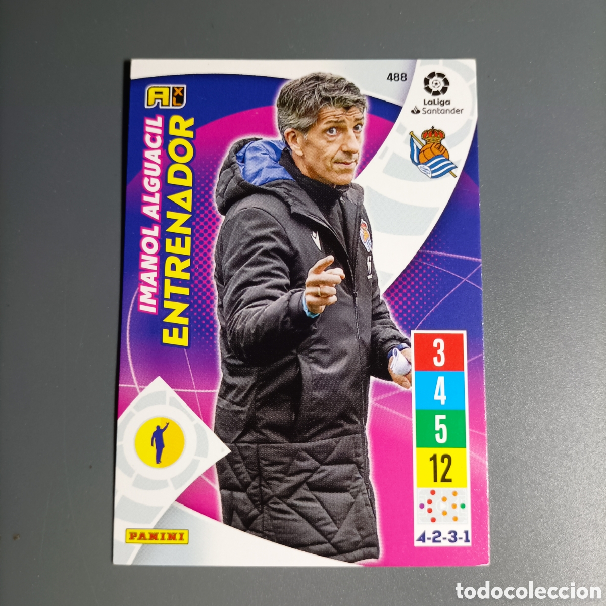 Cromos de f&uacute;tbol: ADRENALYN. LIGA 2021-2022 (REAL SOCIEDAD) №488 IMANOL ALGUACIL