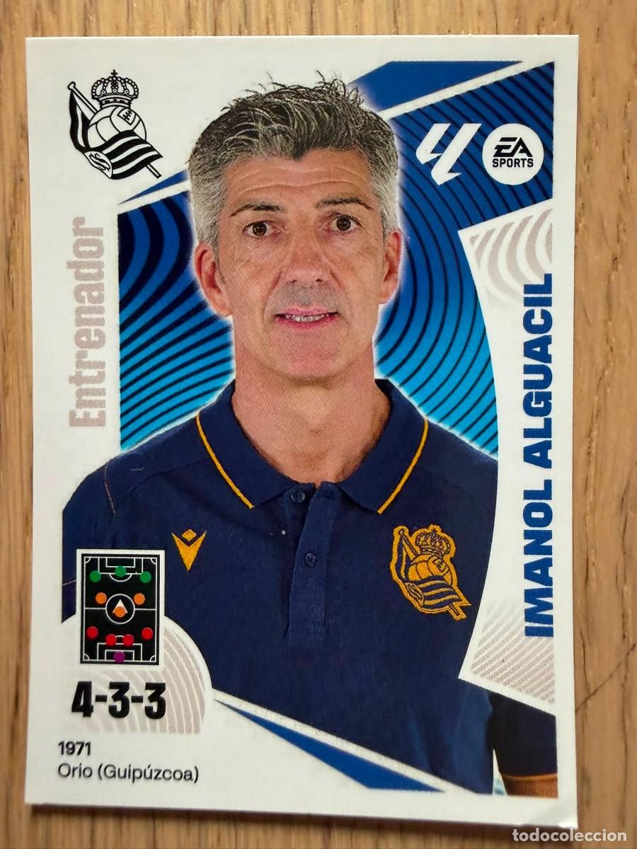 Cromos de f&uacute;tbol: 2 IMANOL ENTRENADOR REAL SOCIEDAD 24 25 2024 2025 LIGA EA SPORTS COLECCIONES ESTE SIN PEGAR STICKER