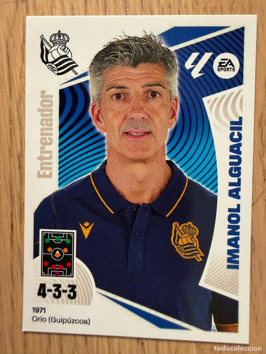 Cromos de f&uacute;tbol: 2 IMANOL ENTRENADOR REAL SOCIEDAD 24 25 2024 2025 LIGA EA SPORTS COLECCIONES ESTE SIN PEGAR STICKER